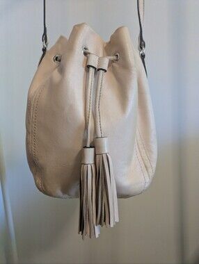 J.Crew Pale Pink Soft Leather Bucket Bag